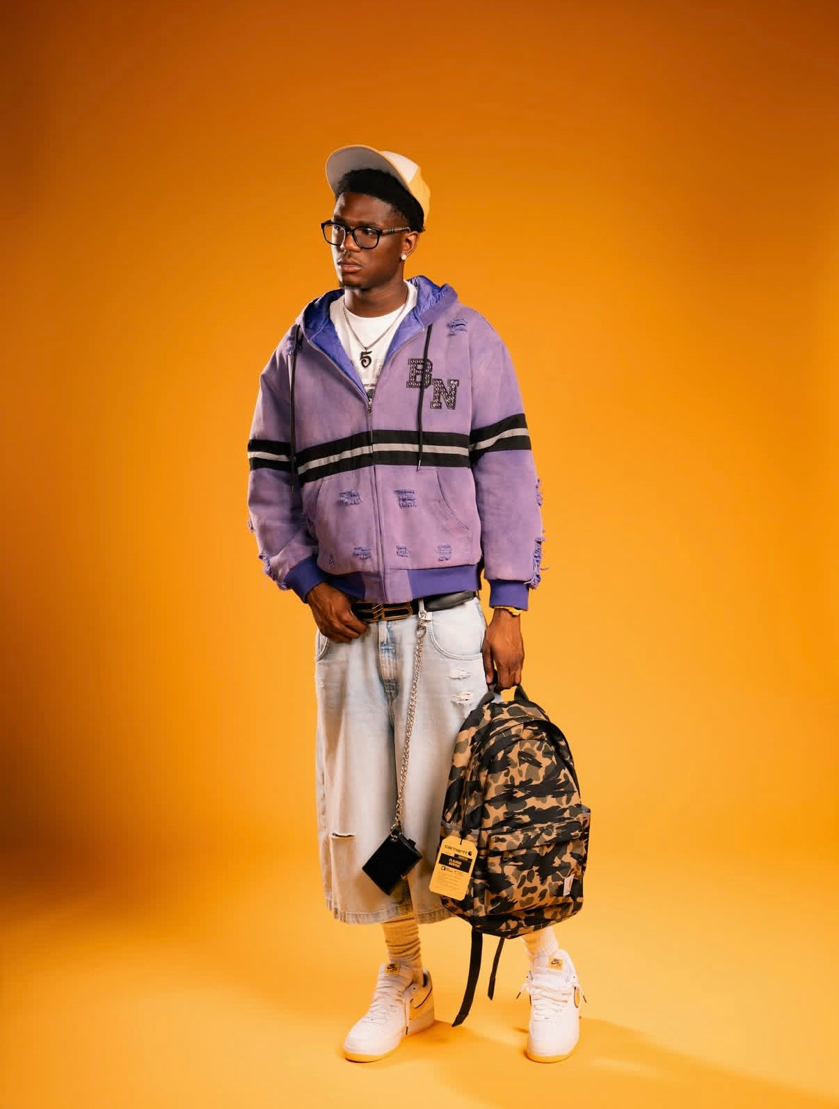 Beyond Noir “Purple Reign” Construction Jacket